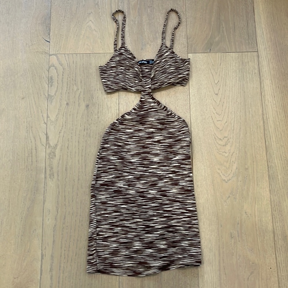 (SOLD) Brown Knitted Dress